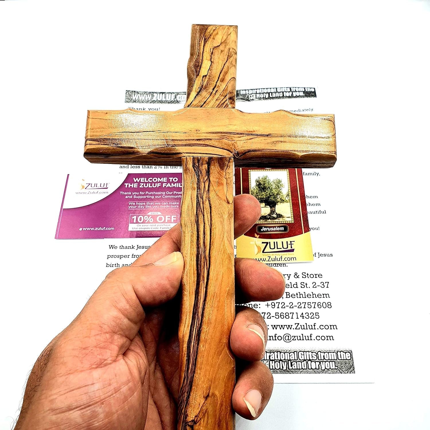 Handcrafted wooden Christ cross with intricate detailing, symbolizing faith and devotion. Perfect for home decor, prayer rooms, or as a meaningful Christian gift.