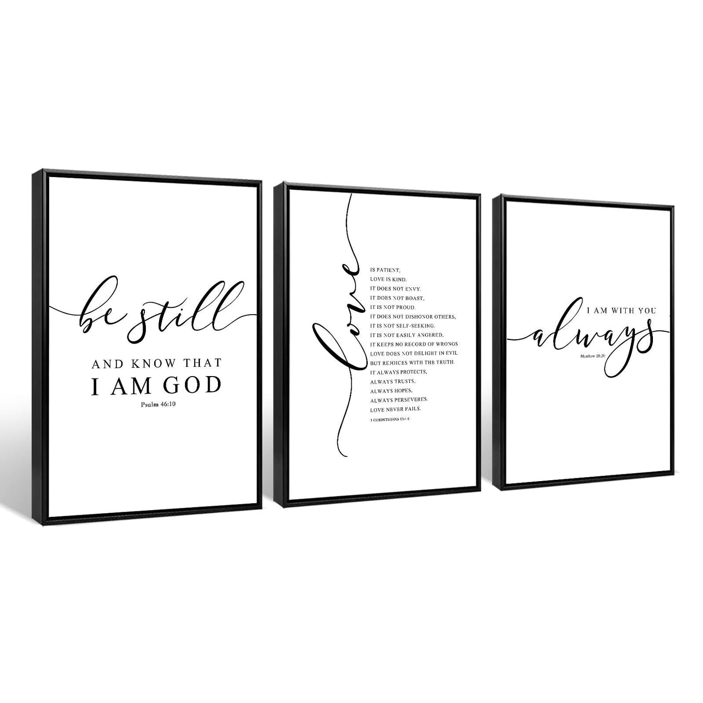 Bible Verse Wall Art Decor Scripture Canvas Wall Art Christian Wall Art Inspi...