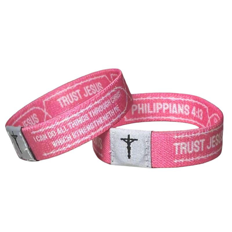 Daily Bible Verse Bracelet Packs of 3 Trust Jesus Christian Wristbands