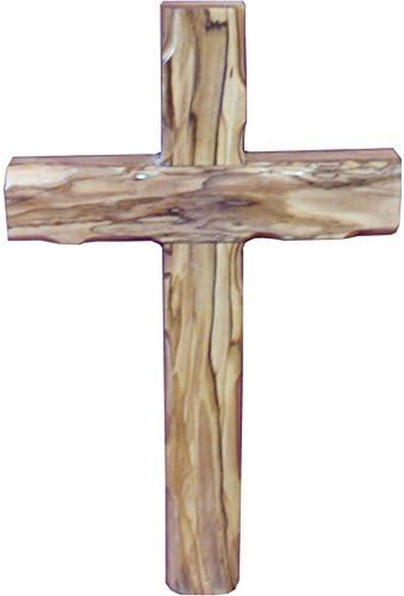 Wall Hanging Olive Wood Cross | Hand Carved Cross | Olivewood Christian Wall Cross with Holy Land Certificate | Ideal Gift for Home Decoration, Weddings and Home Office 20Cm / 7.8" CRS051