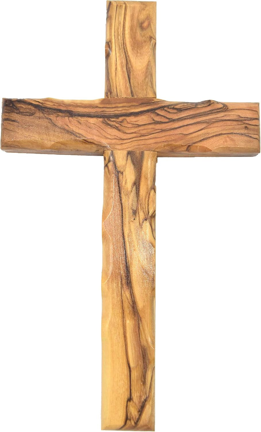 Wall Hanging Olive Wood Cross | Hand Carved Cross | Olivewood Christian Wall Cross with Holy Land Certificate | Ideal Gift for Home Decoration, Weddings and Home Office 20Cm / 7.8" CRS051