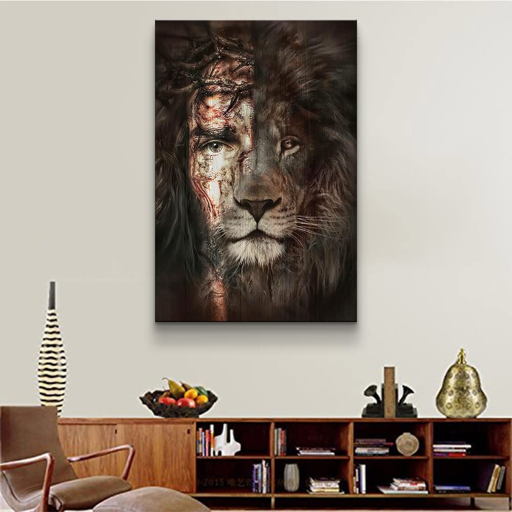 Jesus & Lion Wall Art