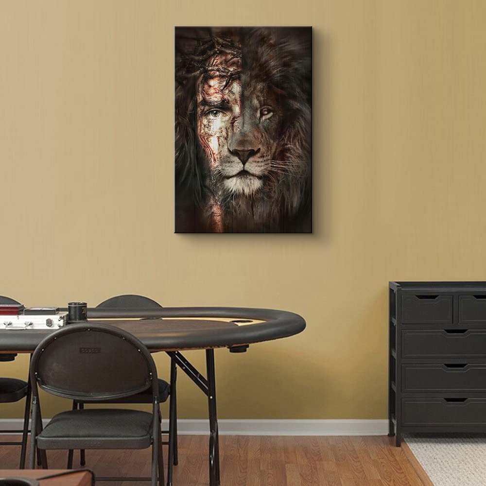 Jesus & Lion Wall Art