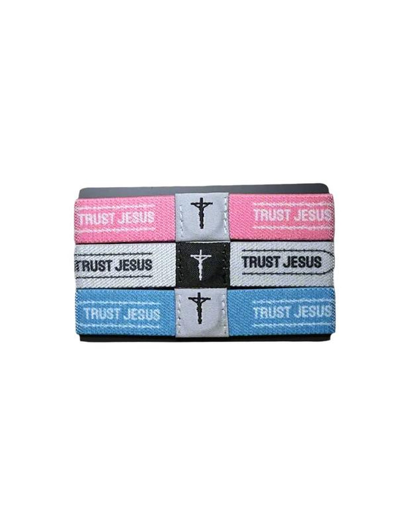 Daily Bible Verse Bracelet Packs of 3 Trust Jesus Christian Wristbands