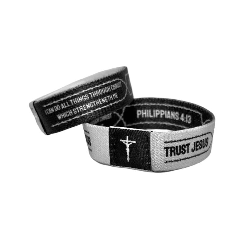 Daily Bible Verse Bracelet Packs of 3 Trust Jesus Christian Wristbands